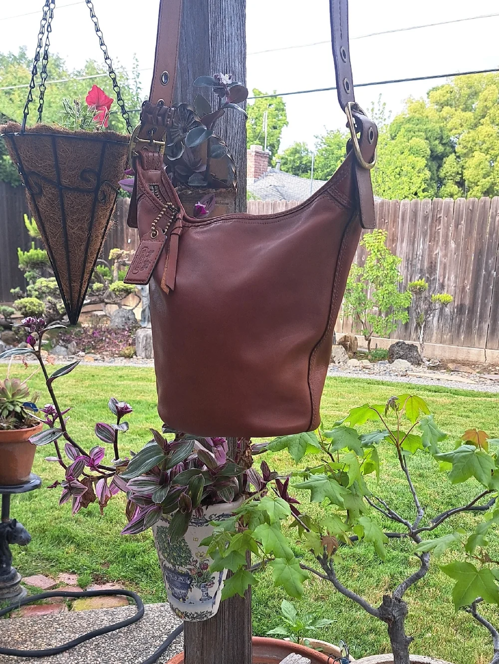 Coach Bleecker Tattersall Duffle Bucket Bag 2007 Clean N Stunning - Picture 2 of 16